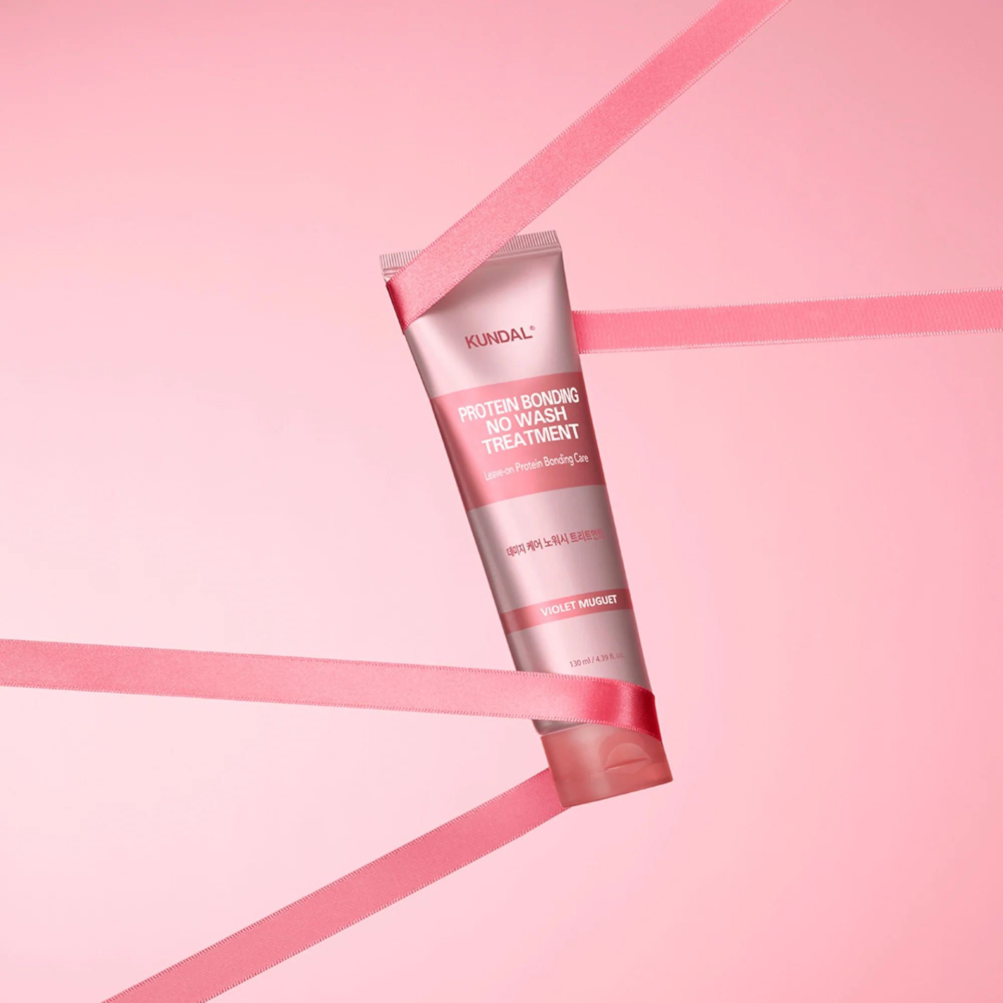 KUNDAL PROTEIN BONDING NO WASH Intensywnie wzmacniająca kuracja bez spłukiwania Violet Muguet 130 ml - Image 2