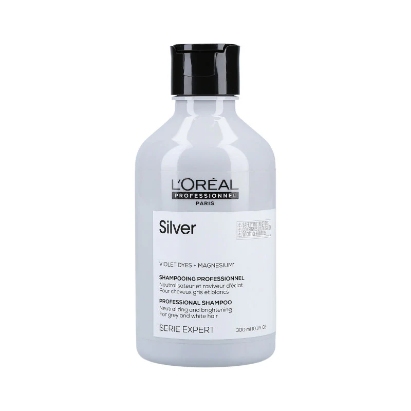 L'OREAL PROFESSIONNEL MAGNESIUM SILVER Szampon rozjaśniający do włosów siwych 300 ml