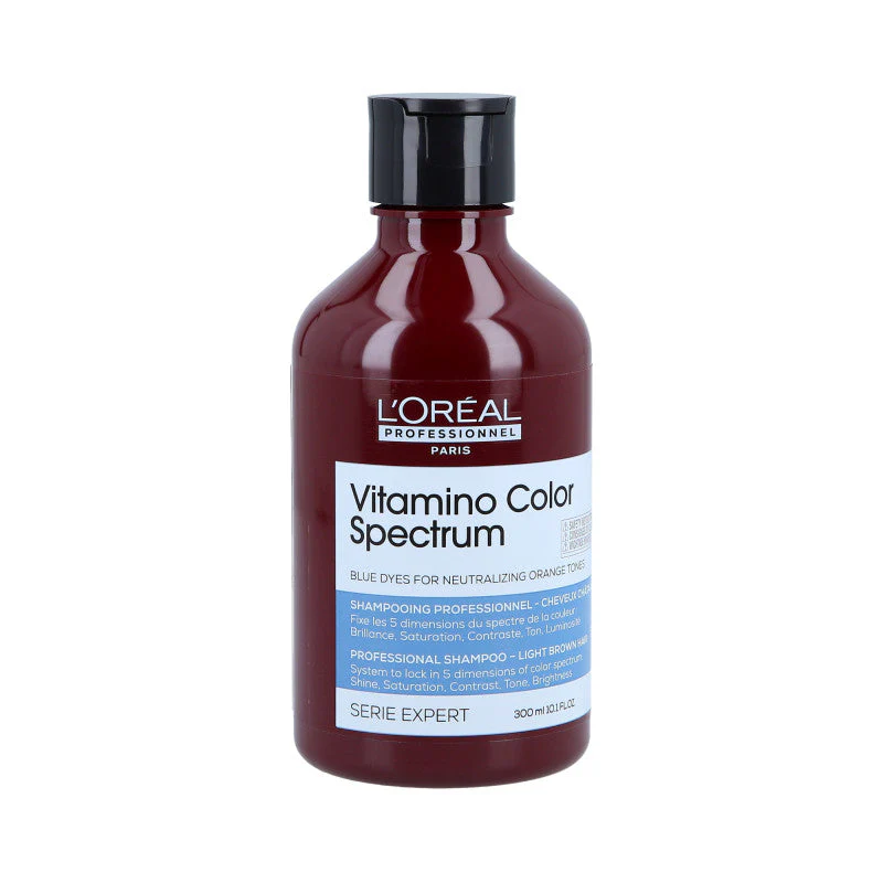 L’OREAL PROFESSIONNEL VITAMINO COLOR SPECTRUM Neutralizujący niebieski szampon do włosów jasnobrązowych 300 ml