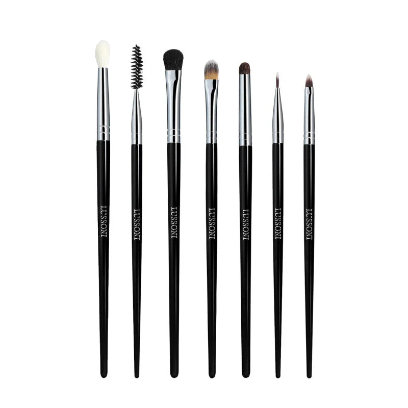 LUSSONI Eye Catching - Zestaw 7 profesjonalnych pędzli do makijażu
