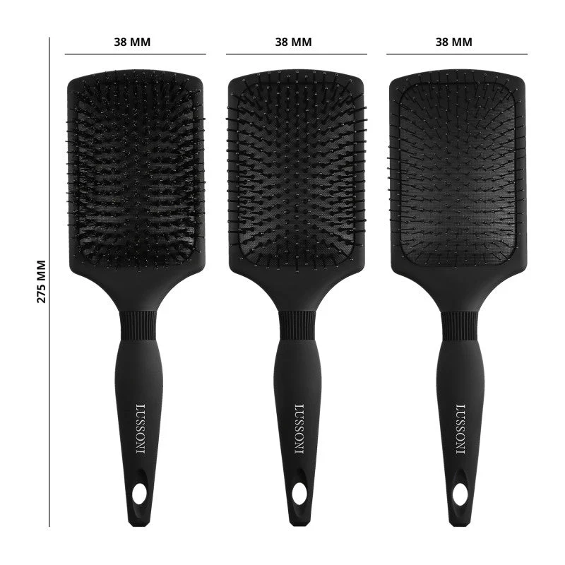 LUSSONI Care&Style Gentle Detanglers - Zestaw 3 profesjonalnych szczotek do włosów - Image 3