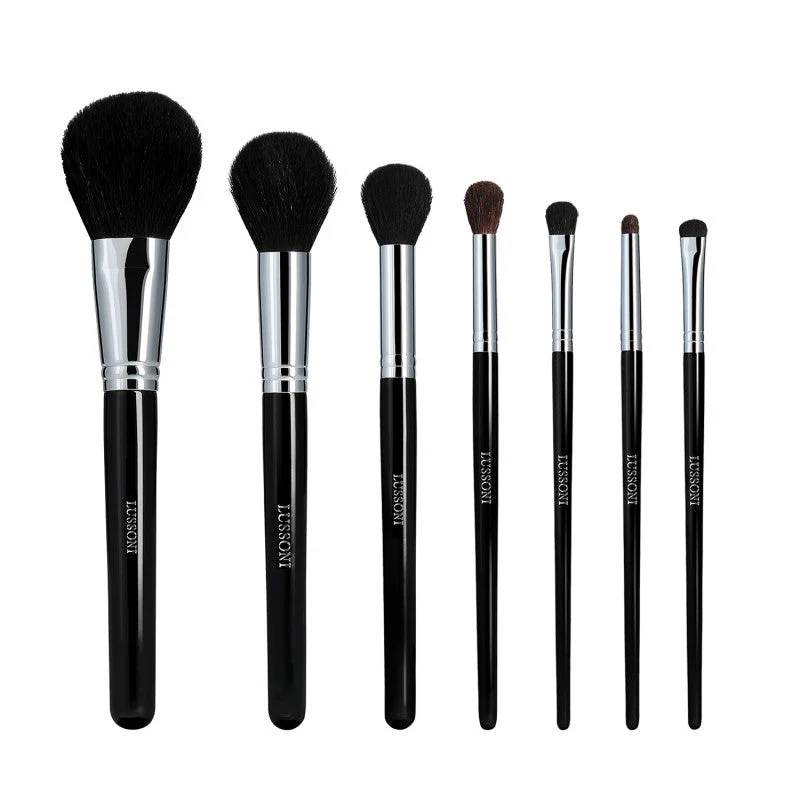 LUSSONI Natural Smoothness - Zestaw 7 Profesjonalnych pędzli do makijażu - Image 3