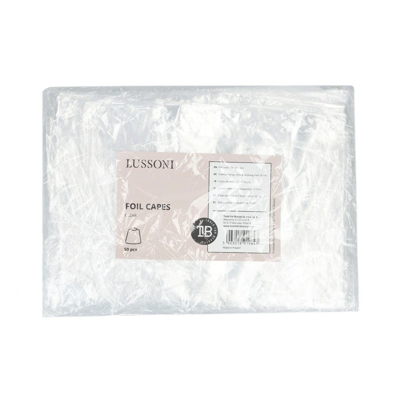 LUSSONI Peleryny foliowe, Bezbarwne, 50 szt.