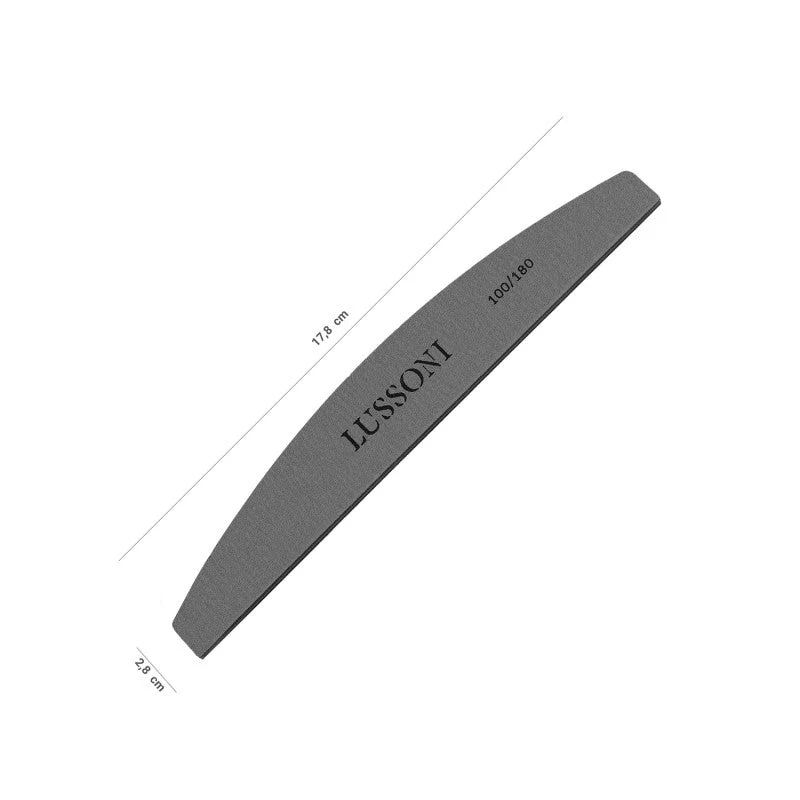 LUSSONI Pilnik do paznokci MYLAR, Łódka, 100/180, 20 szt. - Image 2