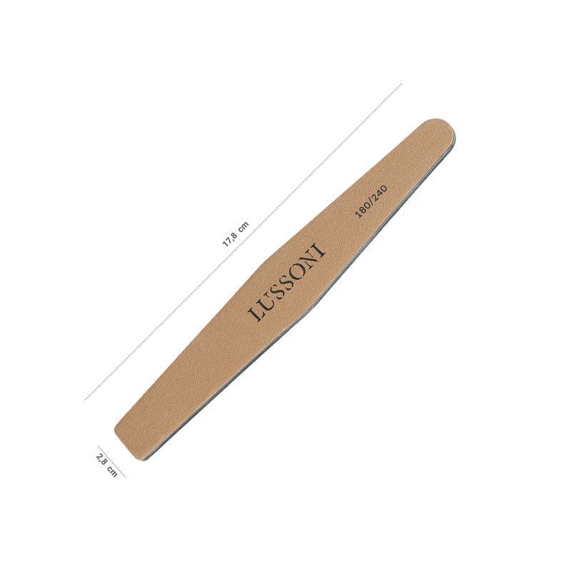 LUSSONI Pilnik do paznokci PREMIUM, Trapez, 180/240, 10 szt. - Image 2