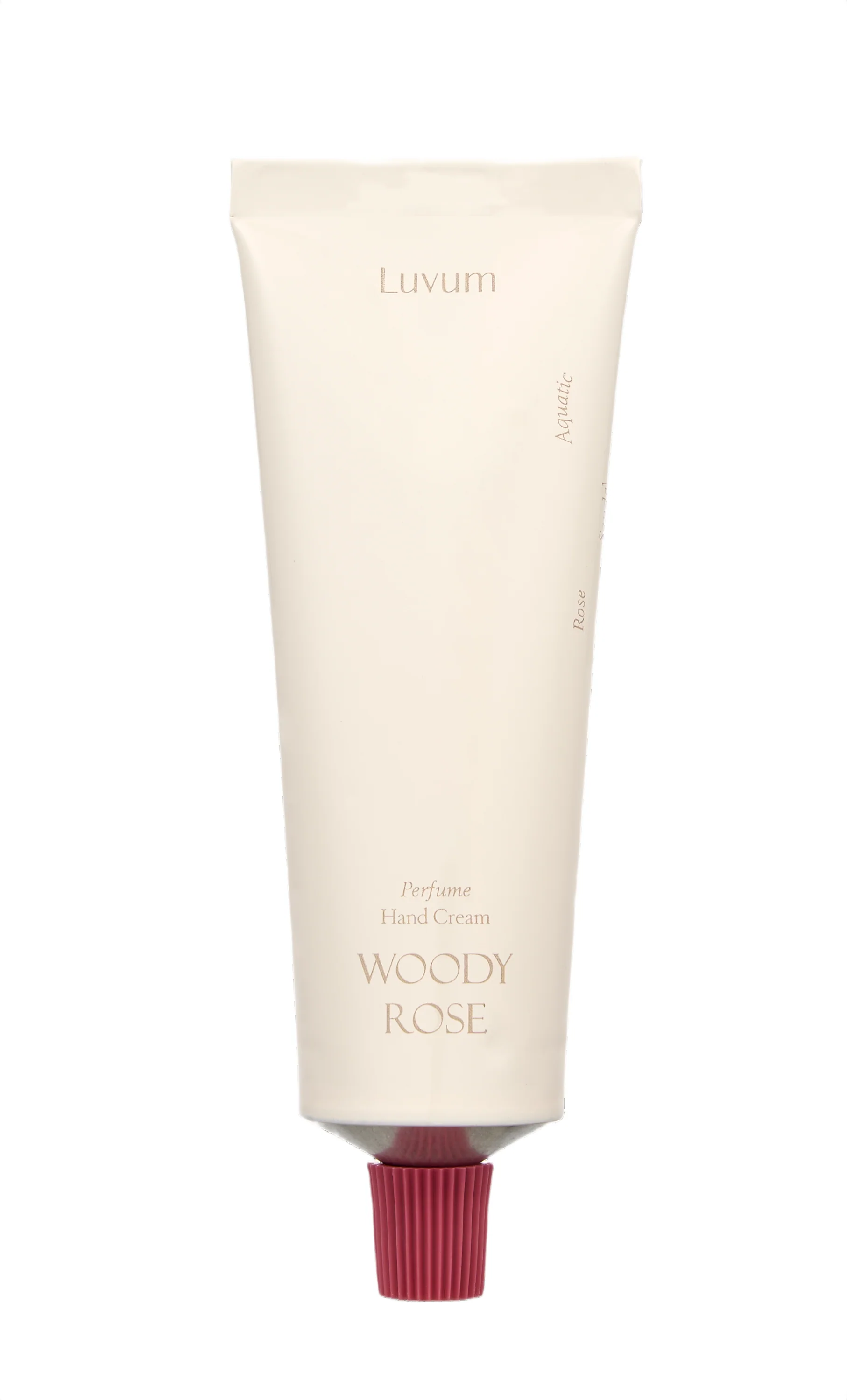 LUVUM PERFUME HANDCREAM WOODY ROSE Lekki, nawilżający krem do rąk o zapachu róży i drzewa sandałowego 50 ml