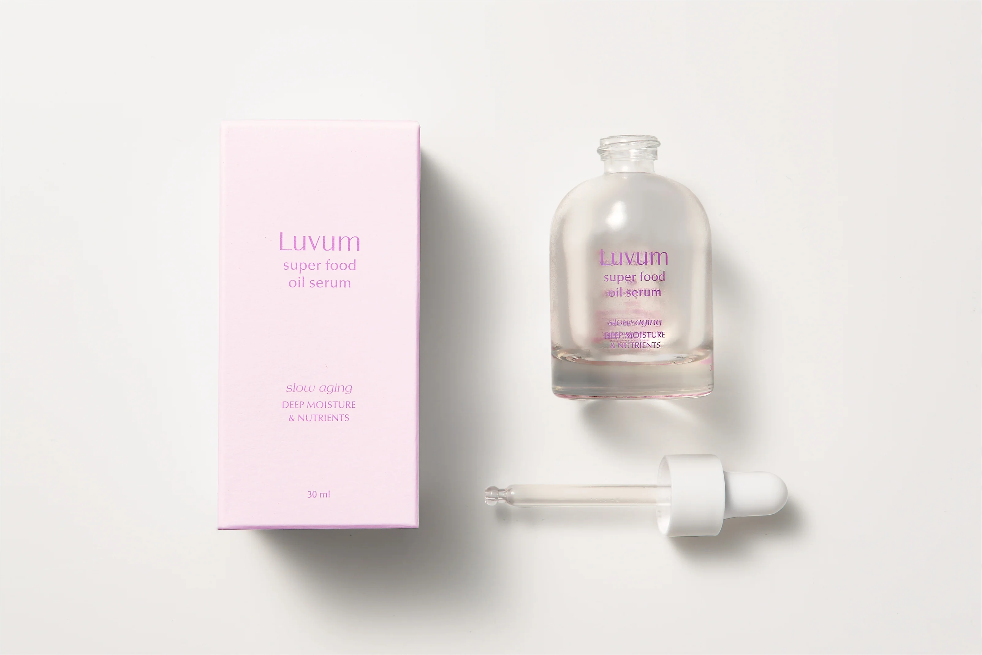 LUVUM SLOW AGING SUPER FOOD OIL SERUM Dwufazowe serum olejowe roślinnymi peptydami 30 ml - Image 4