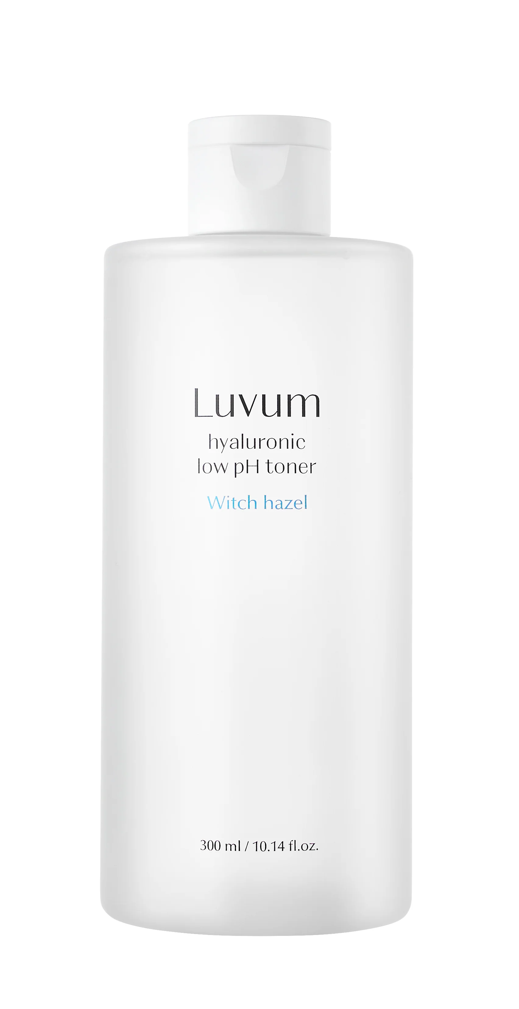LUVUM WITCH HAZEL HYALURONIC LOW PH TONER Nawilżający tonik o niskim pH z niskocząsteczkowym roślinnym kwasem hialuronowym 300 ml