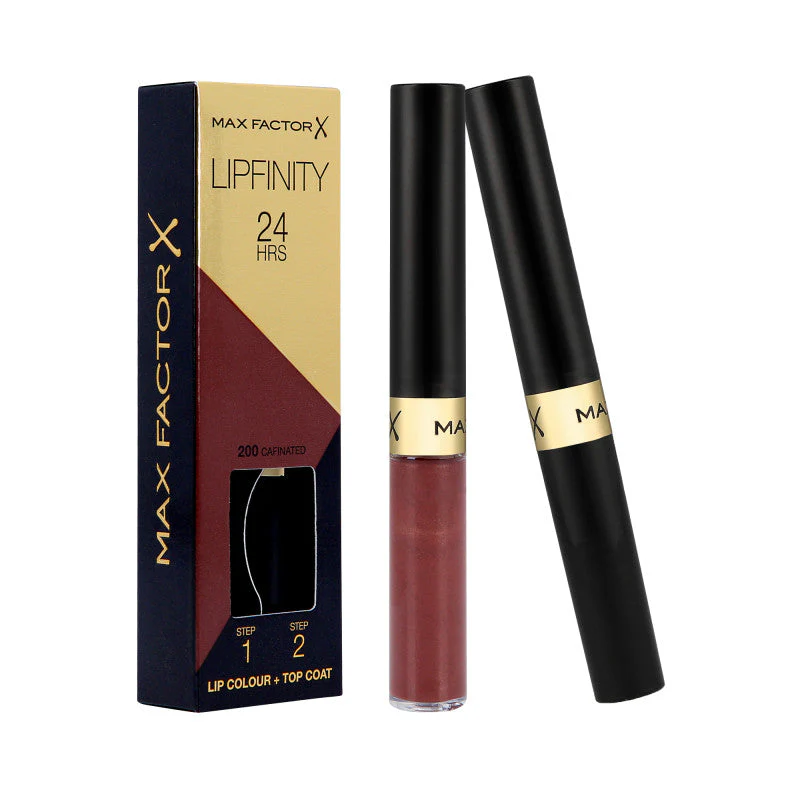 MAX FACTOR LIPFINITY Trwała pomadka do ust 2w1 200 Cafinated 2,3 ml+1,9 g