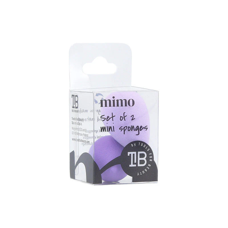 MIMO Zestaw dwóch gąbek do makijażu, Raindrop Mini, Fioletowe - Image 3