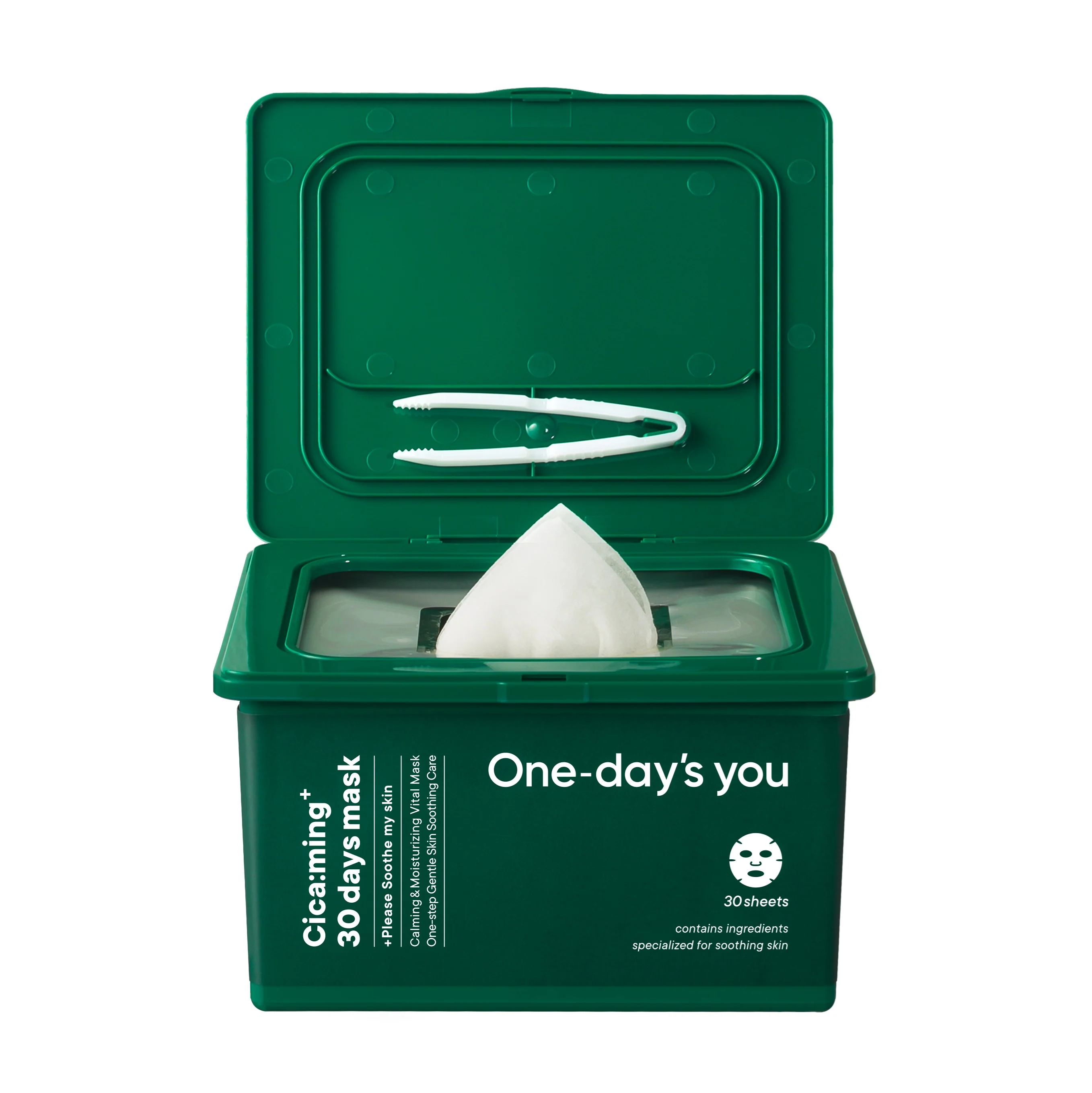 ONE-DAY’S YOU CICA:MING 30 DAYS Kojące maski w płachcie 310 ml (30 szt.) - Image 2