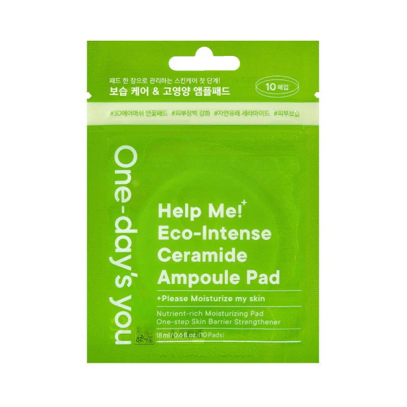 ONE-DAY’S YOU HELP ME ECO-INTENSE Nawilżające płatki z ceramidami 18 ml (10 szt.)