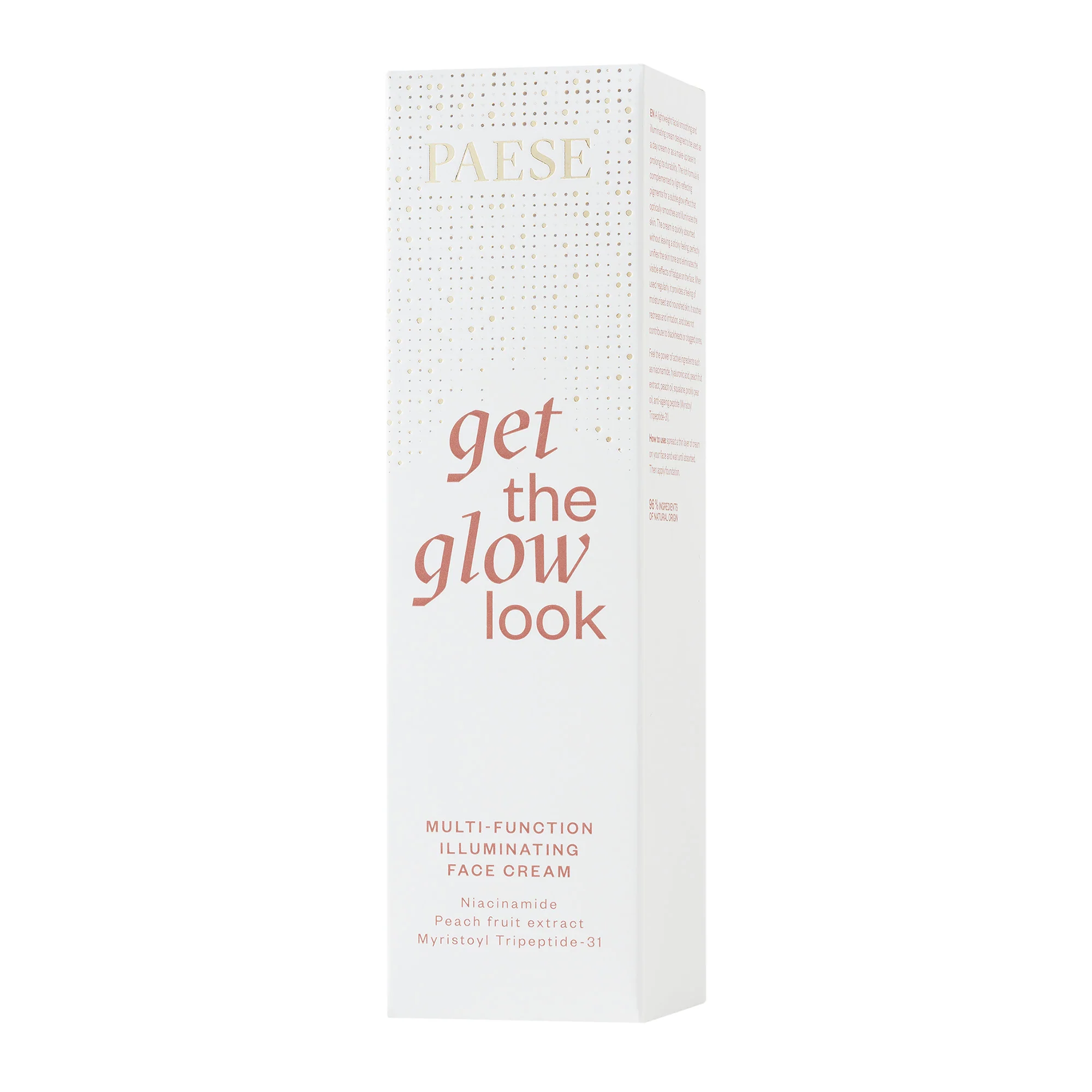 PAESE GET THE GLOW LOOK Wielozadaniowy rozświetlający krem do twarzy 30 ml - Image 3