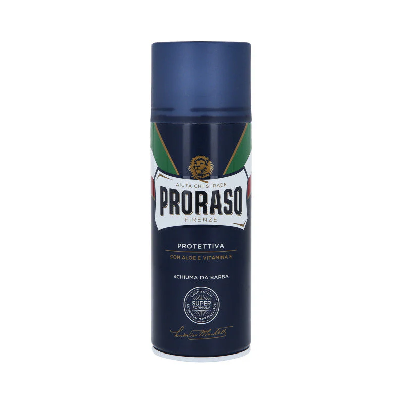 PRORASO BLUE TUTTE LE BARBE Nawilżająca pianka do golenia 400 ml
