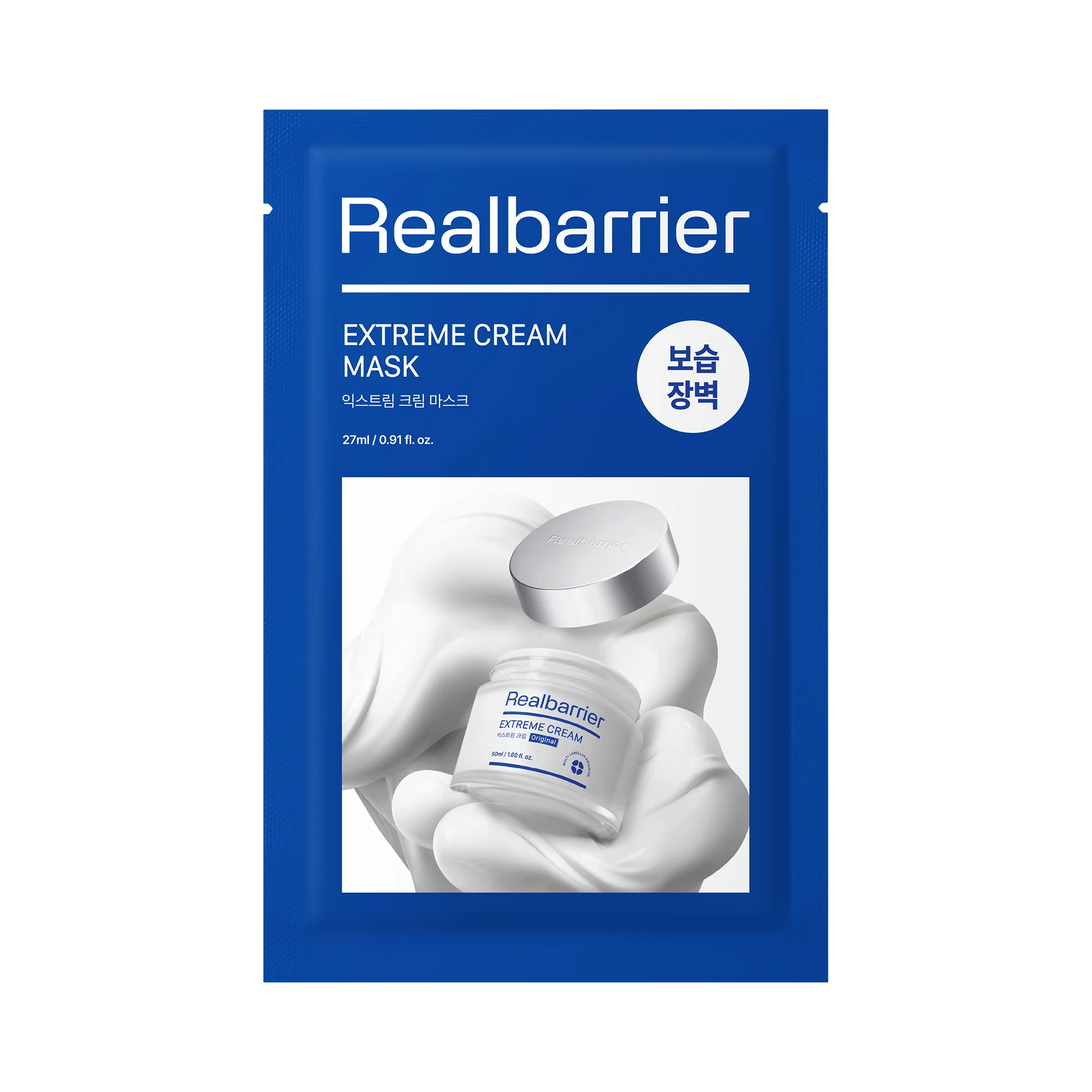 REAL BARRIER EXTREME CREAM MASK Intensywnie nawilżająca maska w płachcie 27 ml (10 szt.) - Image 2