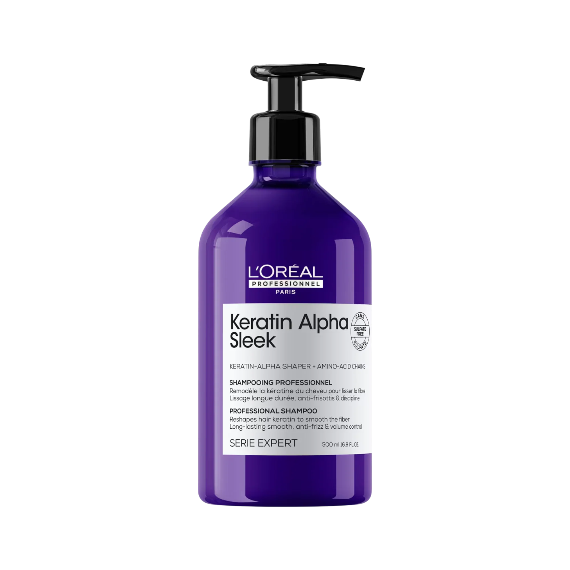 L’OREAL PROFESSIONNEL KERATIN ALPHA SLEEK Wygładzający szampon do włosów niezdyscyplinowanych 500 ml