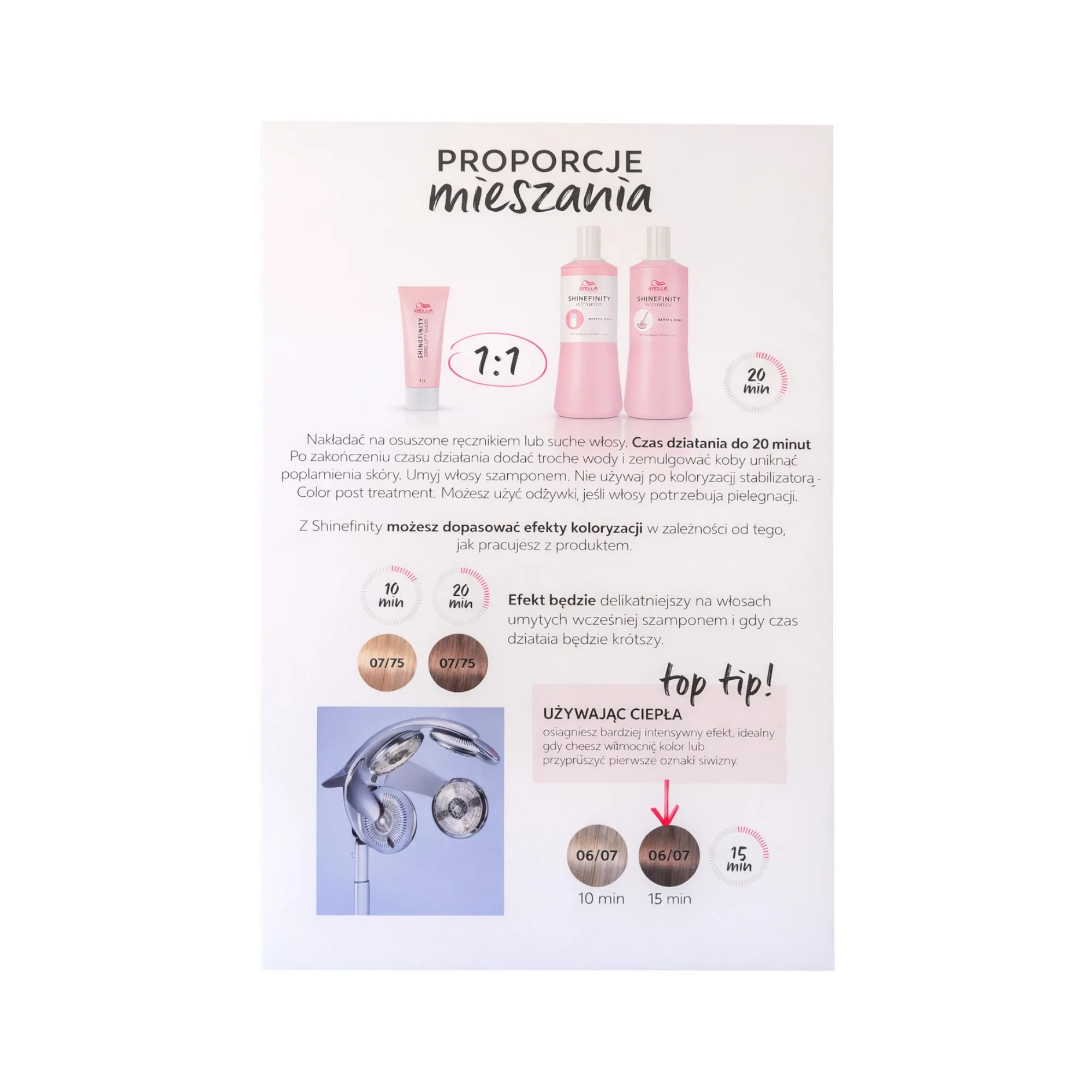WELLA SHINEFINITY ZERO LIFT GLAZE Paleta kolorów farb - Image 5
