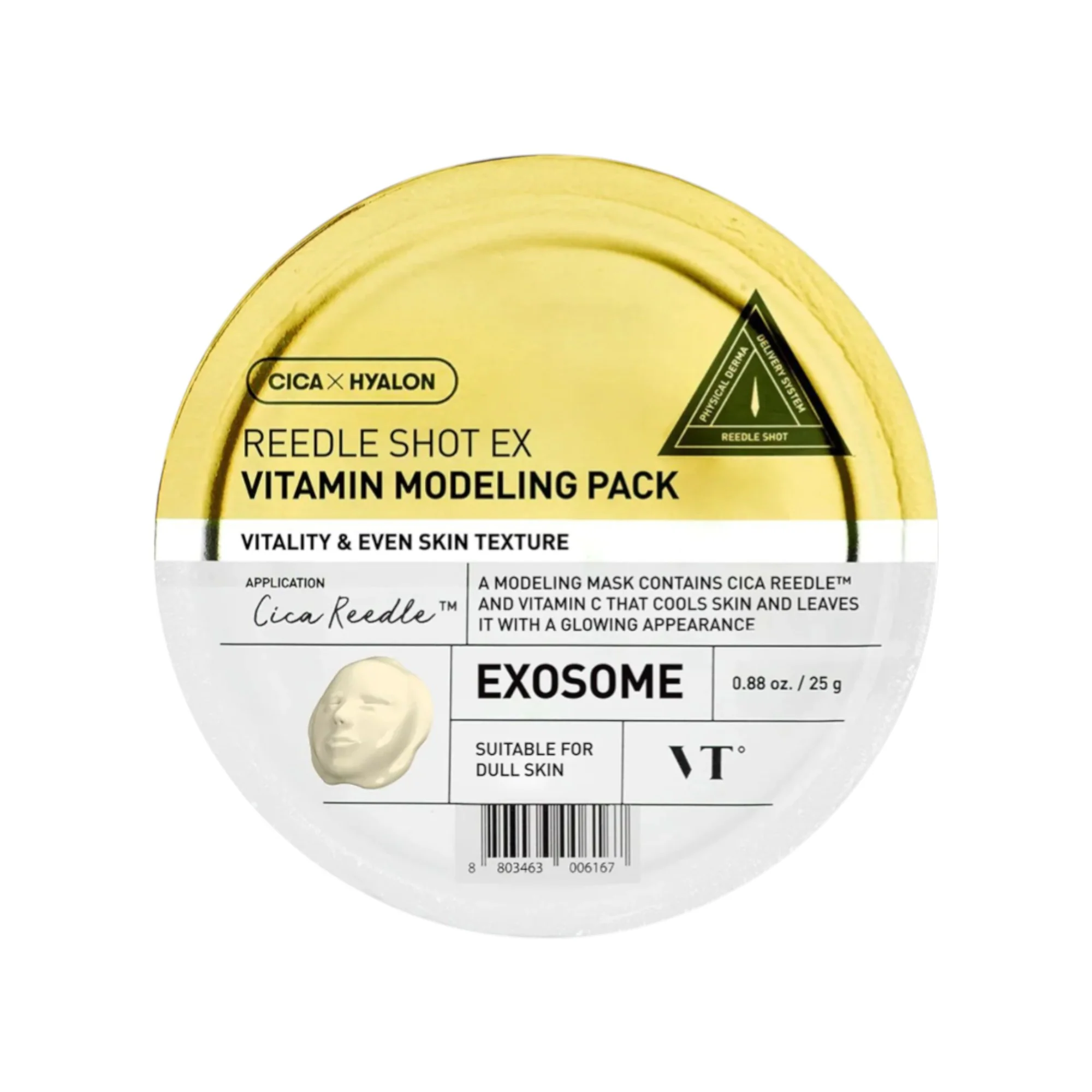 VT COSMETICS REEDLE SHOT EX VITAMIN Modelująca maska do twarzy o działaniu rewitalizującym 25 g