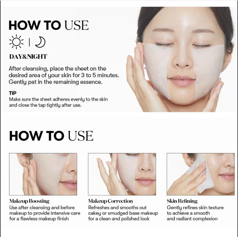 VT COSMETICS SKIN MASK PACK SMOOTH Zestaw kojących płatków do twarzy o działaniu wygładzającym 100 szt. - Image 2