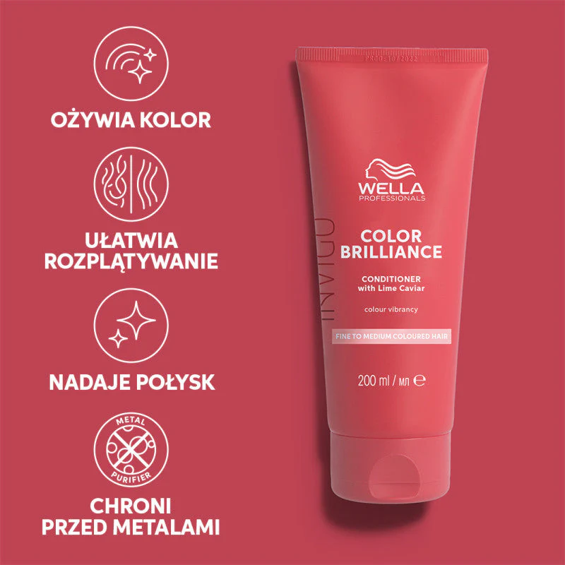 WELLA PROFESSIONALS INVIGO COLOR BRILLIANCE Odżywka do włosów cienkich 200 ml - Image 2